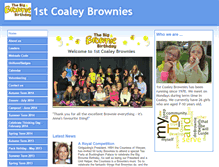 Tablet Screenshot of 1stcoaleybrownies.btck.co.uk