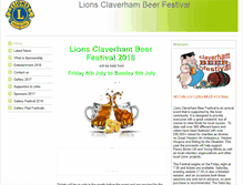 Tablet Screenshot of claverham-beer-festival.btck.co.uk