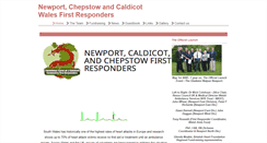 Desktop Screenshot of newportwalesfirstresponders.btck.co.uk