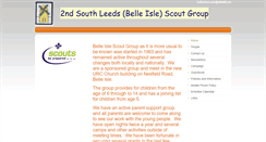Desktop Screenshot of belleislescouts.btck.co.uk