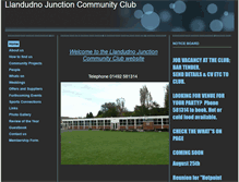 Tablet Screenshot of llandudnojunctioncommunityclub.btck.co.uk