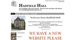 Desktop Screenshot of hadfieldhall.btck.co.uk