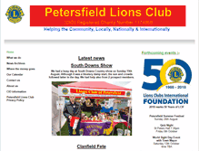 Tablet Screenshot of petersfieldlions.btck.co.uk