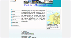 Desktop Screenshot of derryanddonegalpresbytery.btck.co.uk