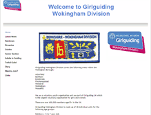 Tablet Screenshot of girlguidingwokingham.btck.co.uk