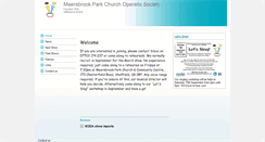 Desktop Screenshot of meersbrookoperaticsociety.btck.co.uk