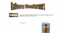 Desktop Screenshot of gallowaywoodturners.btck.co.uk