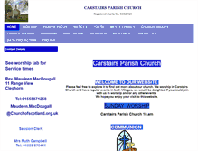 Tablet Screenshot of carstairschurches.btck.co.uk