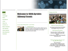 Tablet Screenshot of 100thallowayscouts.btck.co.uk
