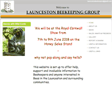 Tablet Screenshot of launcestonbeekeepers.btck.co.uk