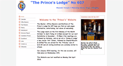 Desktop Screenshot of lodgetheprinces.btck.co.uk