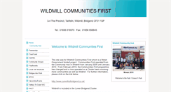 Desktop Screenshot of communitiesfirstwildmill.btck.co.uk