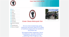 Desktop Screenshot of exeterclassicmotorcycleclub.btck.co.uk