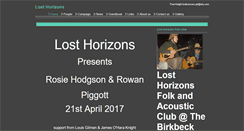 Desktop Screenshot of losthorizonsfolkclub.btck.co.uk