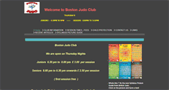Desktop Screenshot of bostonjudoclub.btck.co.uk
