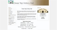 Desktop Screenshot of clowstopvictoryhall.btck.co.uk