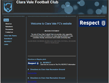 Tablet Screenshot of claravalefc.btck.co.uk