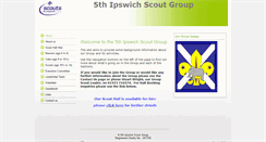 Desktop Screenshot of 5thipswichscouts.btck.co.uk
