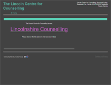 Tablet Screenshot of lincolncentreforcounselling.btck.co.uk