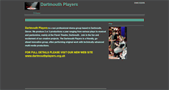 Desktop Screenshot of dartmouthplayers.btck.co.uk