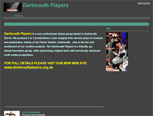 Tablet Screenshot of dartmouthplayers.btck.co.uk