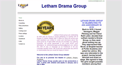 Desktop Screenshot of lethamdramagroup.btck.co.uk