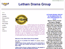 Tablet Screenshot of lethamdramagroup.btck.co.uk