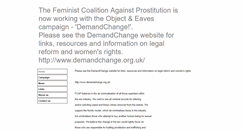 Desktop Screenshot of feministcoalitionagainstprostitution.btck.co.uk