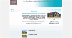 Desktop Screenshot of mordenvillagehall.btck.co.uk