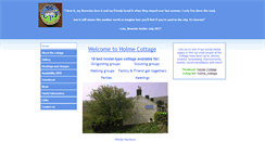 Desktop Screenshot of holmecottage.btck.co.uk