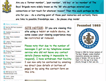 Tablet Screenshot of boysbrigadeformermembers.btck.co.uk