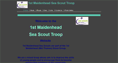 Desktop Screenshot of 1stmaidenheadseascouttroop.btck.co.uk