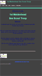 Mobile Screenshot of 1stmaidenheadseascouttroop.btck.co.uk