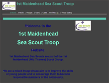 Tablet Screenshot of 1stmaidenheadseascouttroop.btck.co.uk