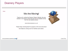 Tablet Screenshot of deaneryplayers.btck.co.uk