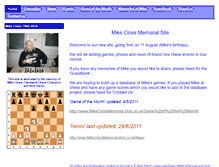 Tablet Screenshot of mikeclossmemorial.btck.co.uk
