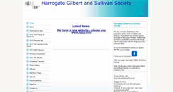 Desktop Screenshot of harrogategilbertandsullivansociety.btck.co.uk