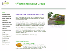 Tablet Screenshot of 1stbramhallscouts.btck.co.uk