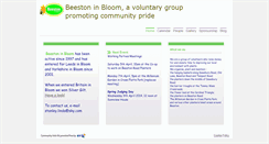 Desktop Screenshot of beestoninbloom.btck.co.uk