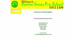 Desktop Screenshot of duntongreenpreschool.btck.co.uk