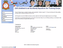 Tablet Screenshot of hatfieldaircadets.btck.co.uk