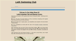 Desktop Screenshot of leithswimming.btck.co.uk