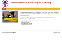 Tablet Screenshot of penmarkscouts.btck.co.uk