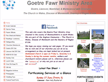 Tablet Screenshot of goetre-llanover-churches.btck.co.uk