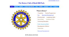 Desktop Screenshot of bushhillparkrotary.btck.co.uk