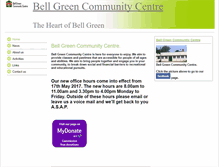 Tablet Screenshot of bellgreencommunitycentre.btck.co.uk