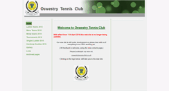 Desktop Screenshot of oswestrytennisclub.btck.co.uk