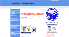 Desktop Screenshot of meonmiltonfc.btck.co.uk