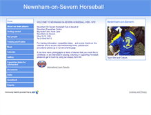 Tablet Screenshot of newnhamos-horseball-club.btck.co.uk