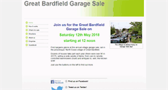 Desktop Screenshot of greatbardfieldgaragesale.btck.co.uk